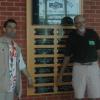 Arthur and Allan at the city hall of Medicine Hat.